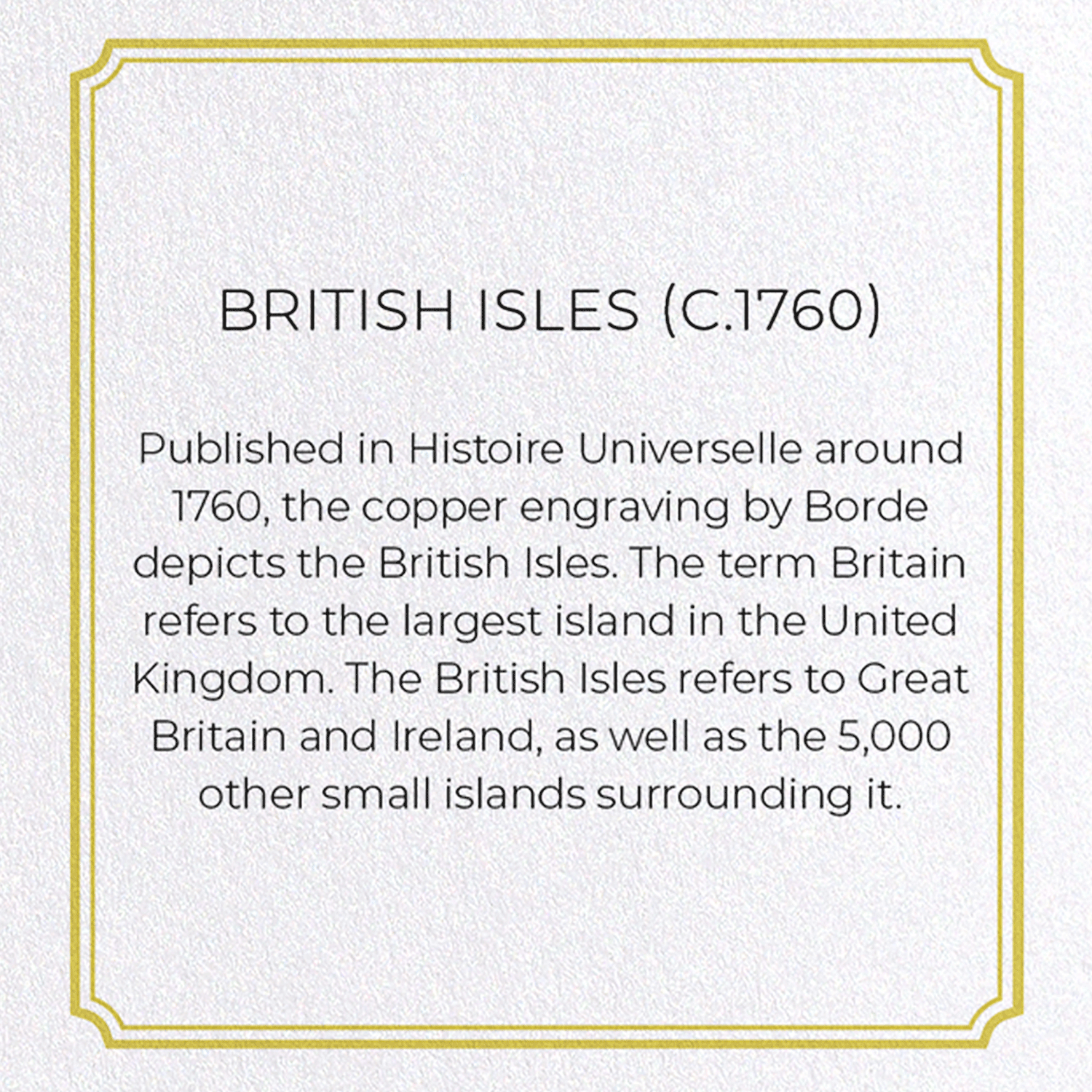 BRITISH ISLES (C.1760)