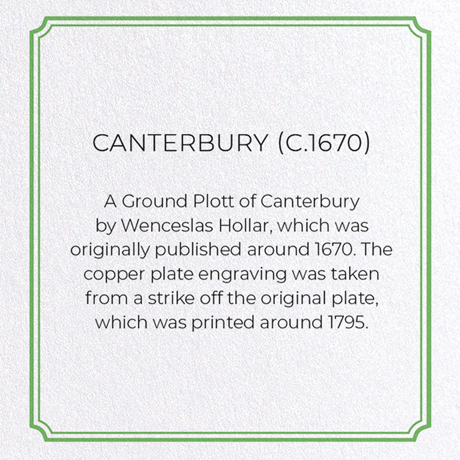 CANTERBURY (C.1670)