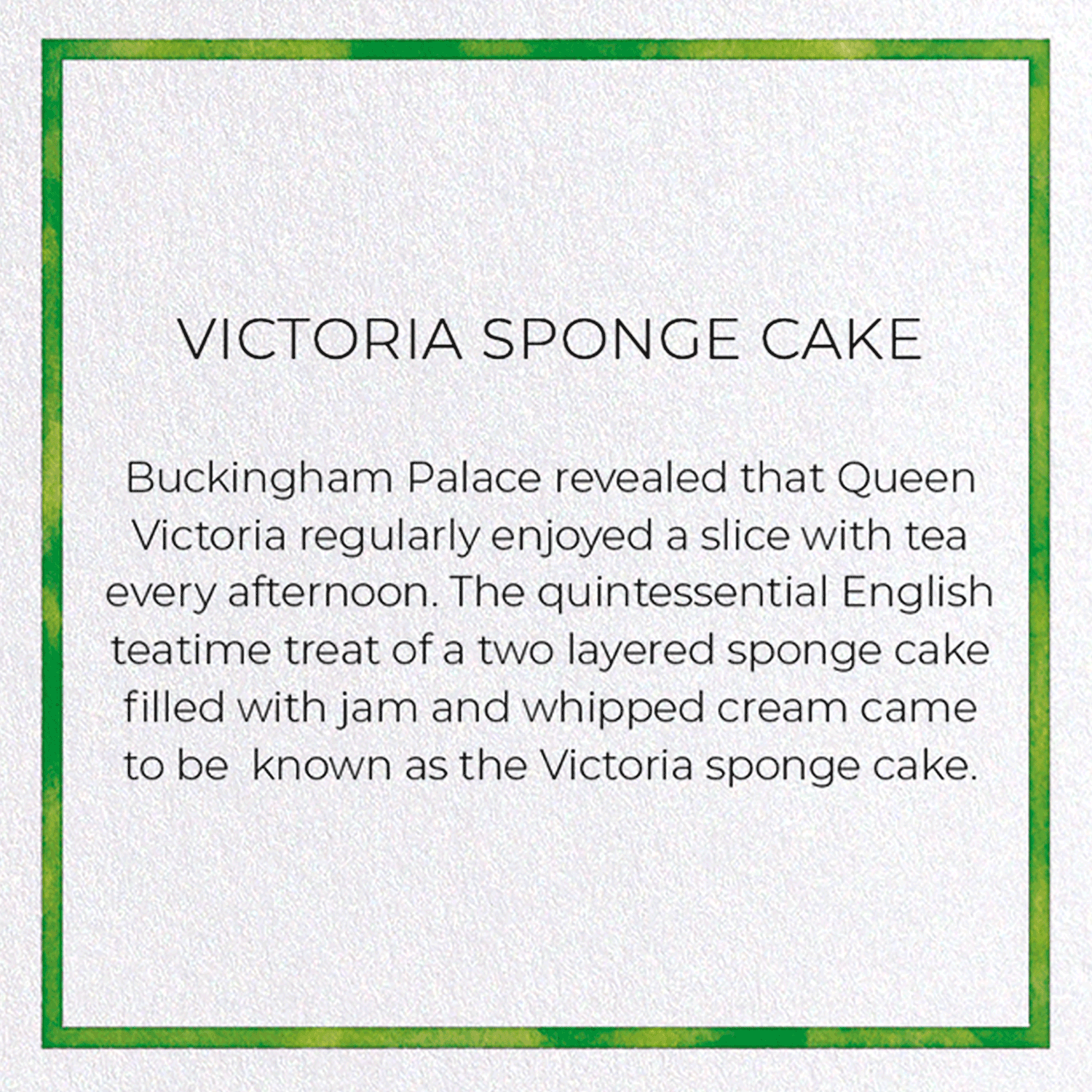 VICTORIA SPONGE CAKE