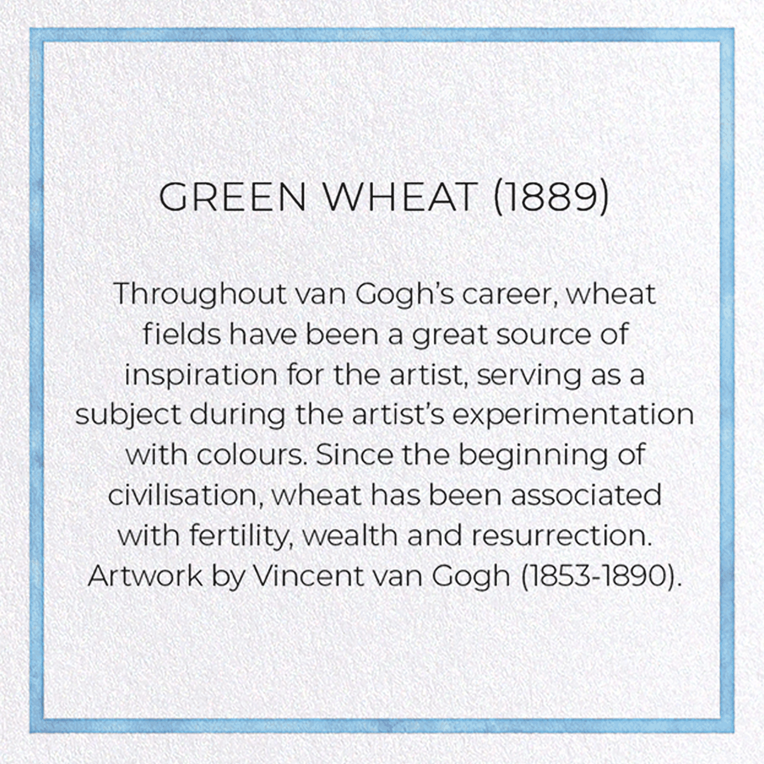 GREEN WHEAT (1889)