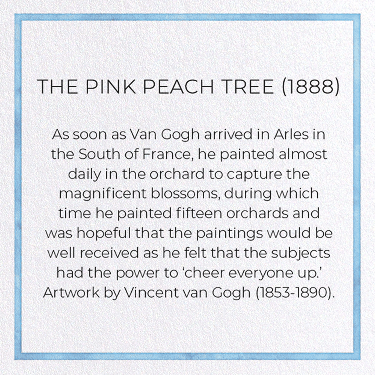 THE PINK PEACH TREE (1888)