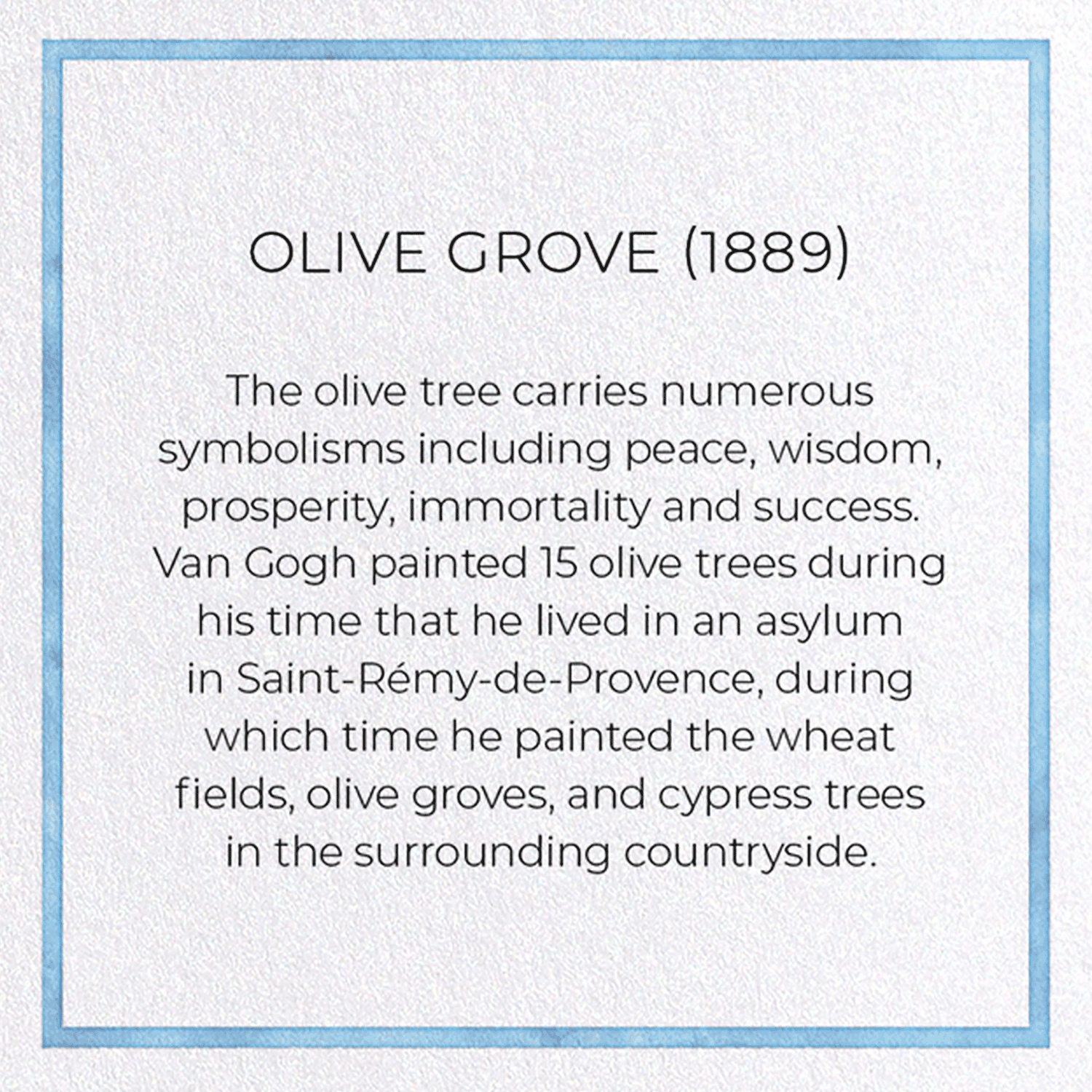 OLIVE GROVE (1889)