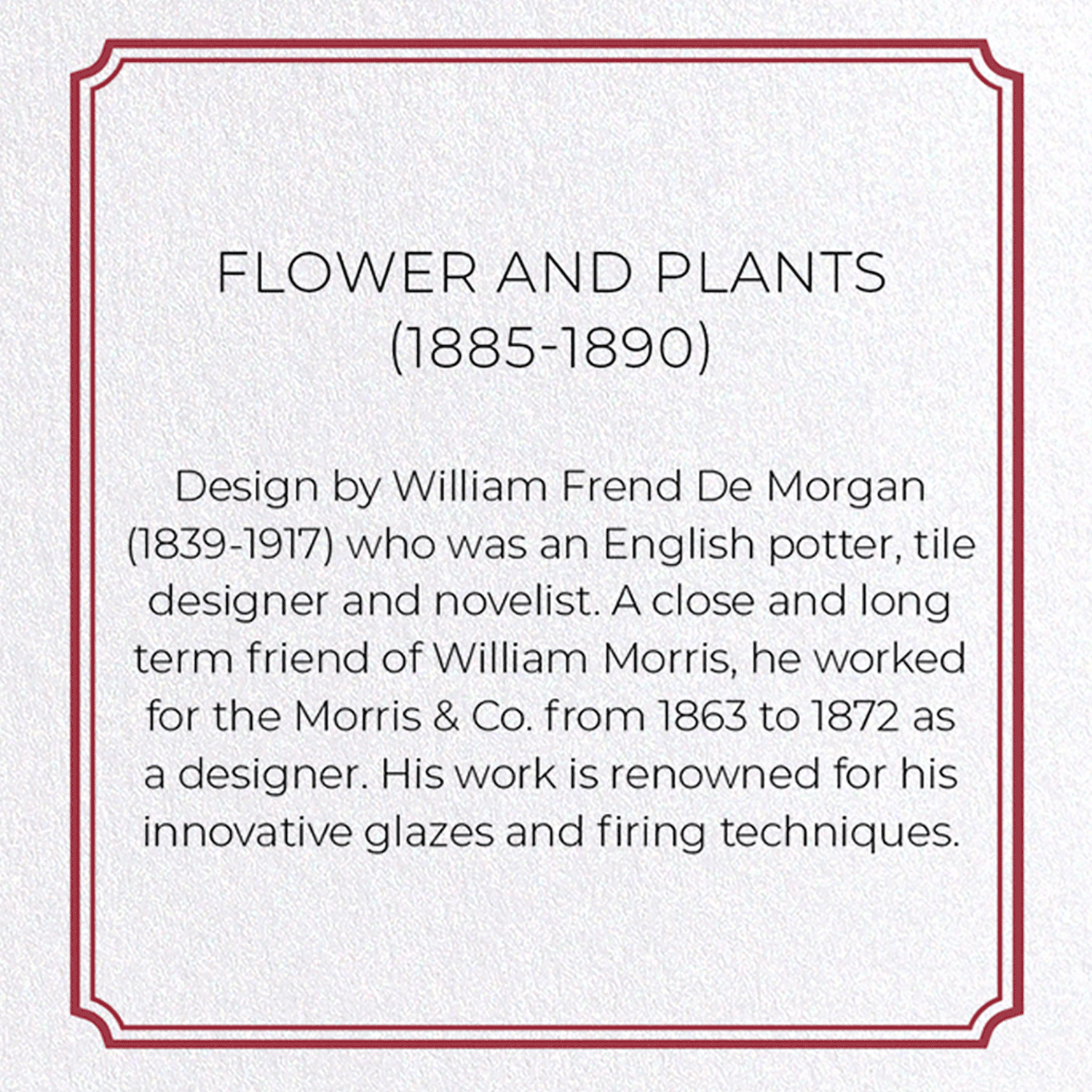 FLOWER AND PLANTS (1885-1890)