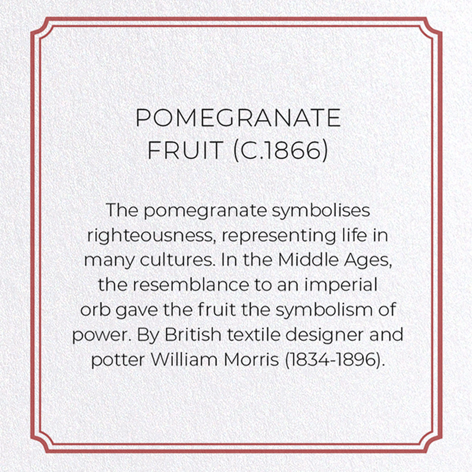 POMEGRANATE FRUIT (C.1866)