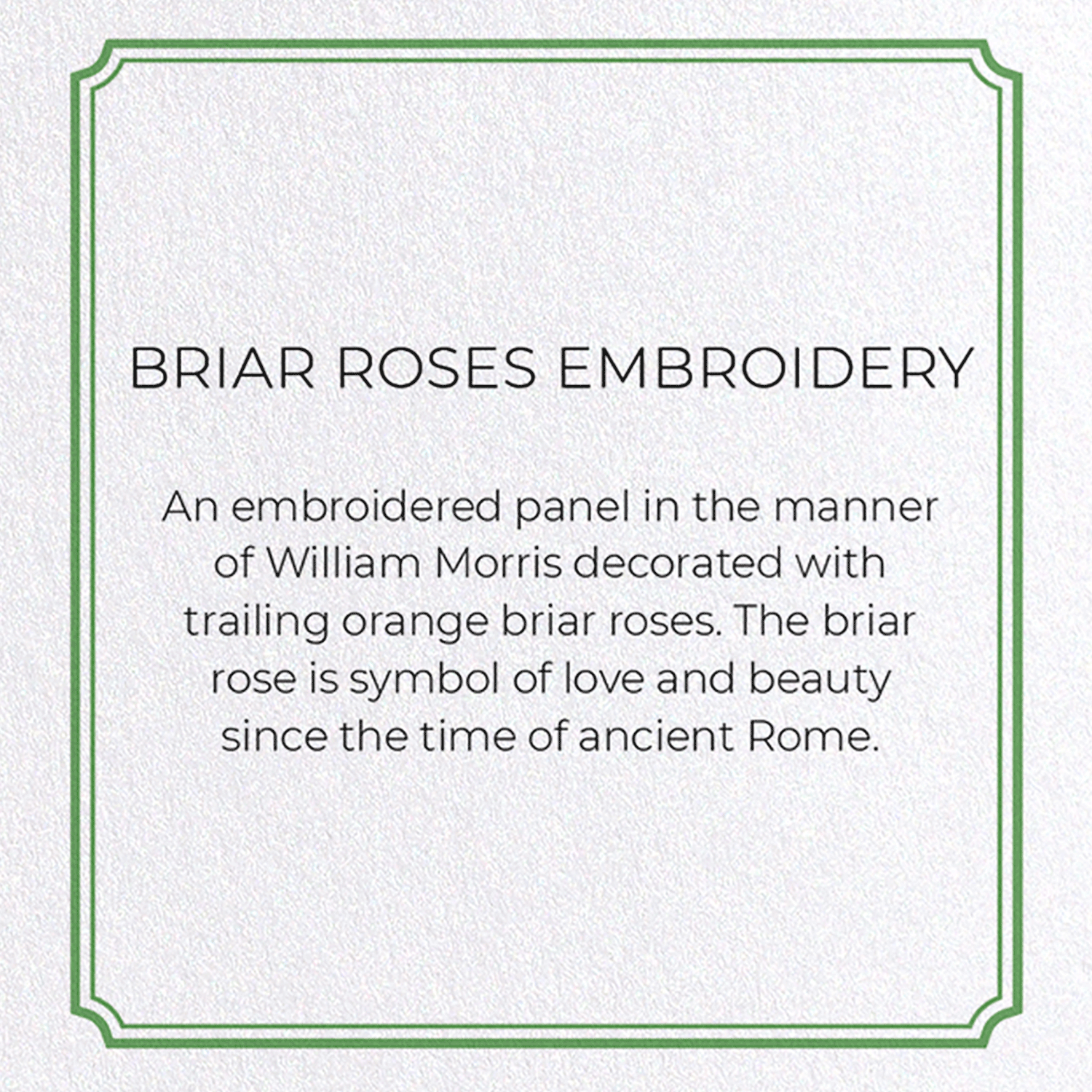 BRIAR ROSES EMBROIDERY