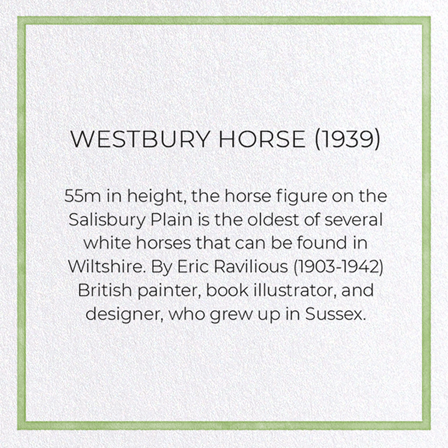 WESTBURY HORSE (1939)