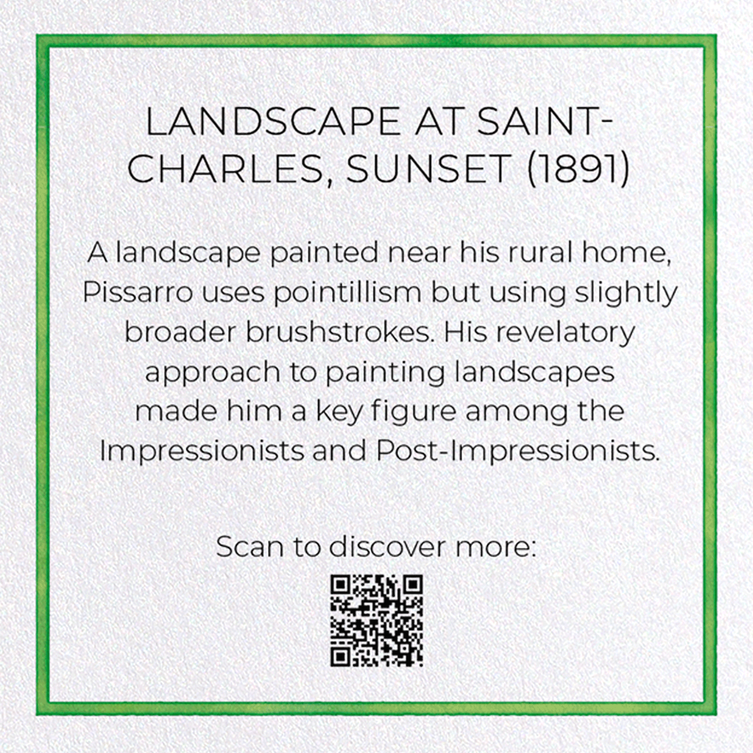 LANDSCAPE AT SAINT-CHARLES, SUNSET (1891)