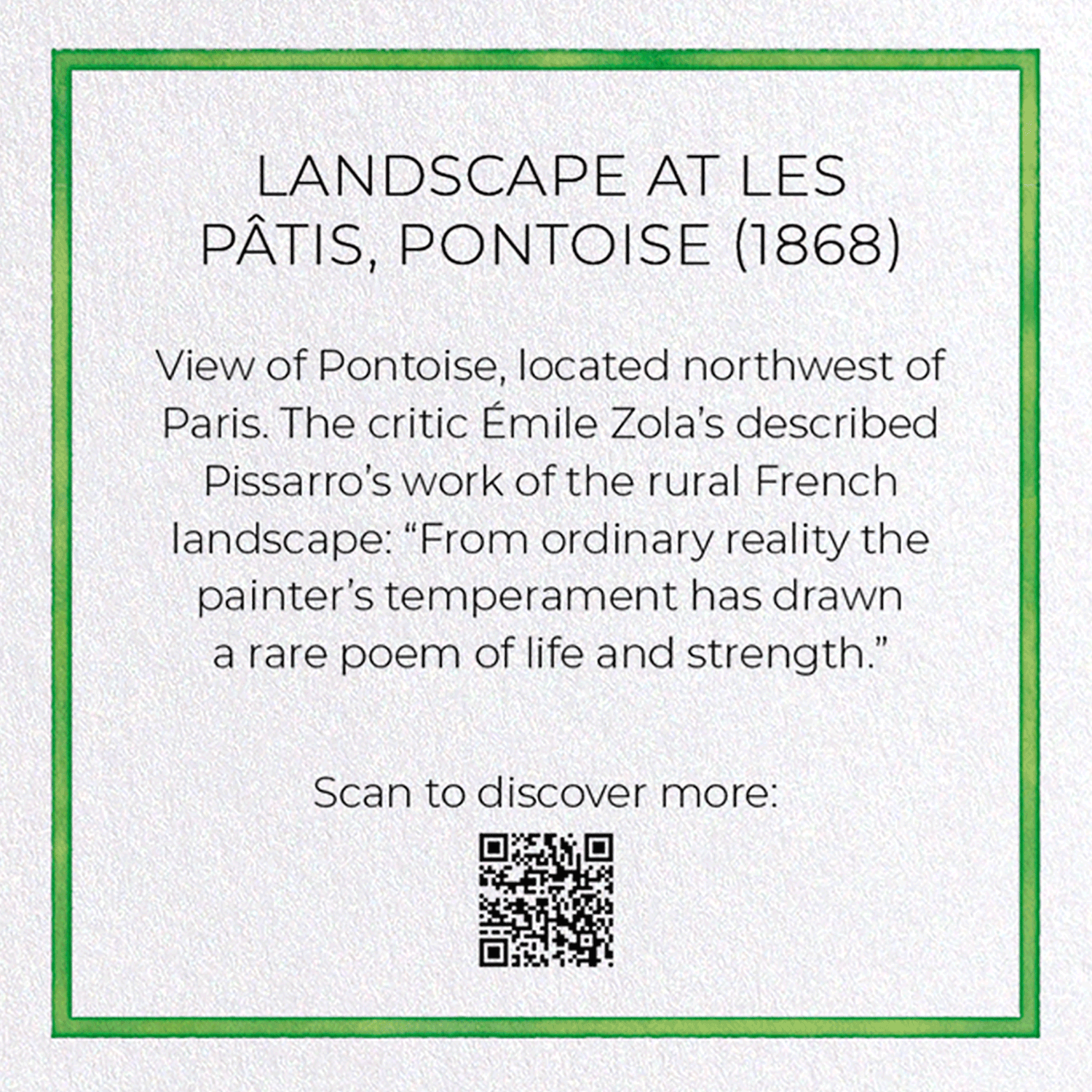 LANDSCAPE AT LES PÂTIS, PONTOISE (1868)