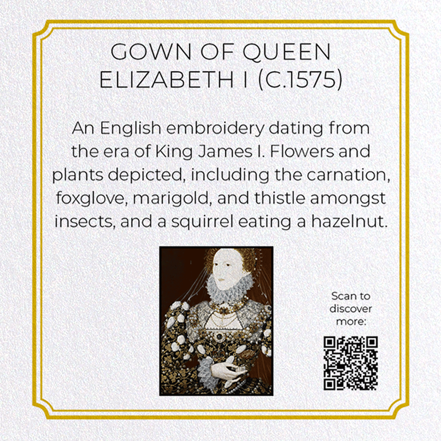 GOWN OF QUEEN ELIZABETH I (C.1575)