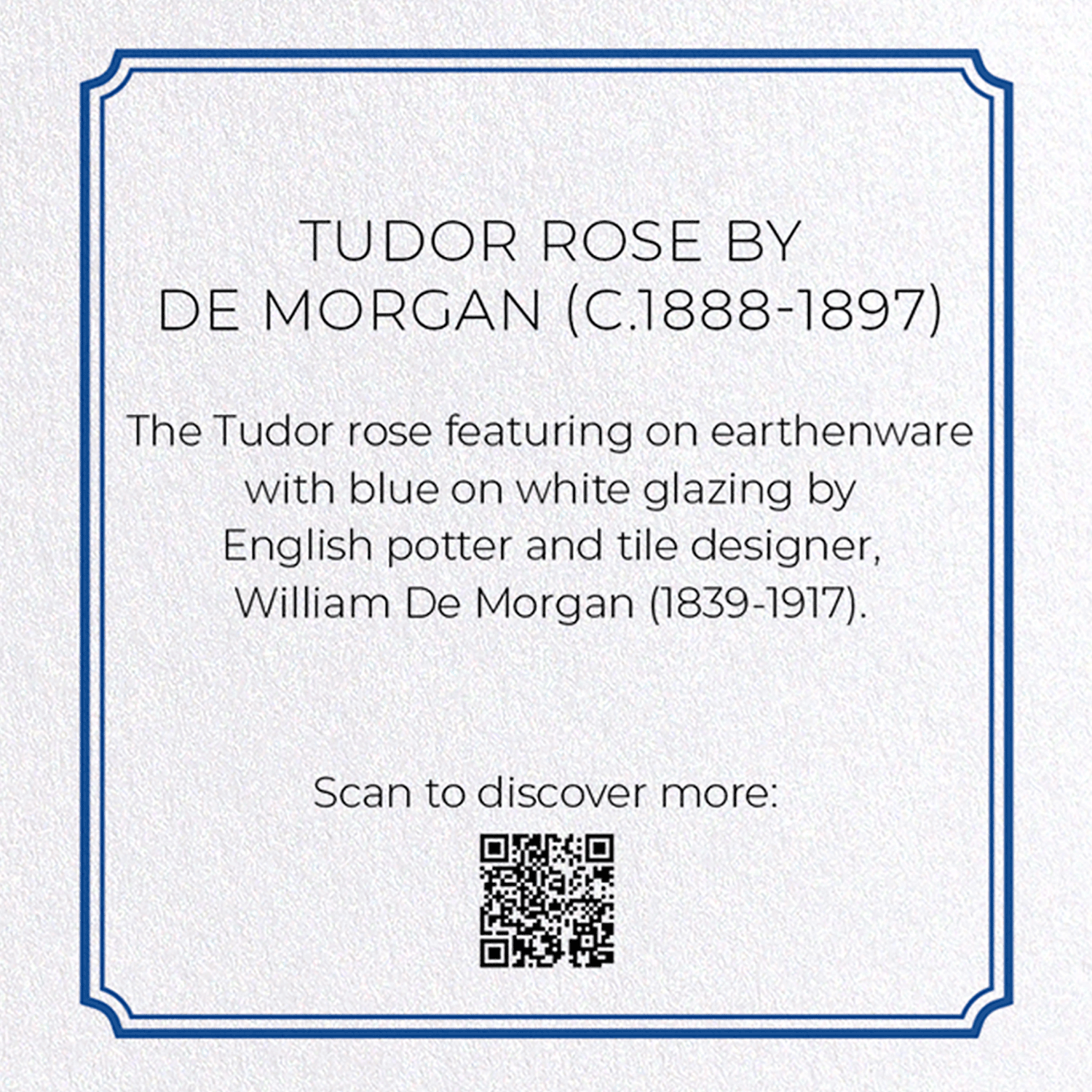 TUDOR ROSE BY DE MORGAN (C.1888-1897)
