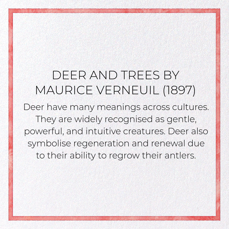 DEER AND TREES (1897)