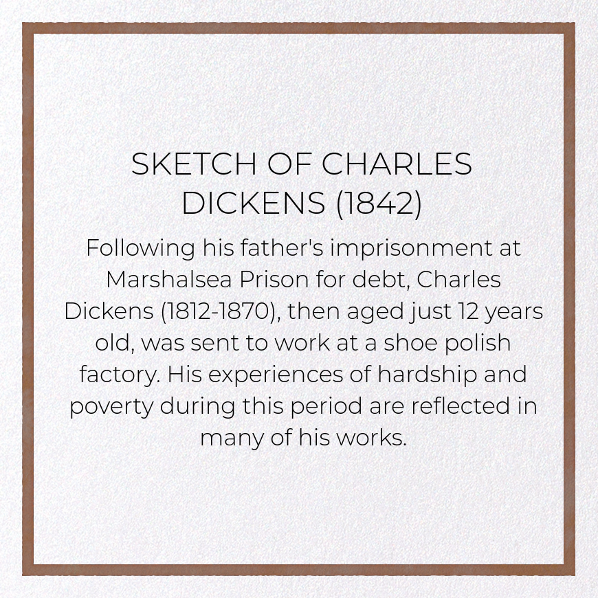 SKETCH OF CHARLES DICKENS (1842)