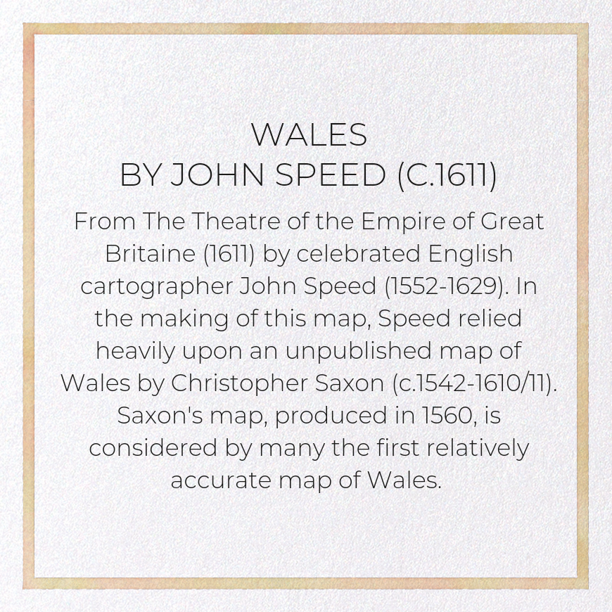 WALES BY JOHN SPEED (C.1611)