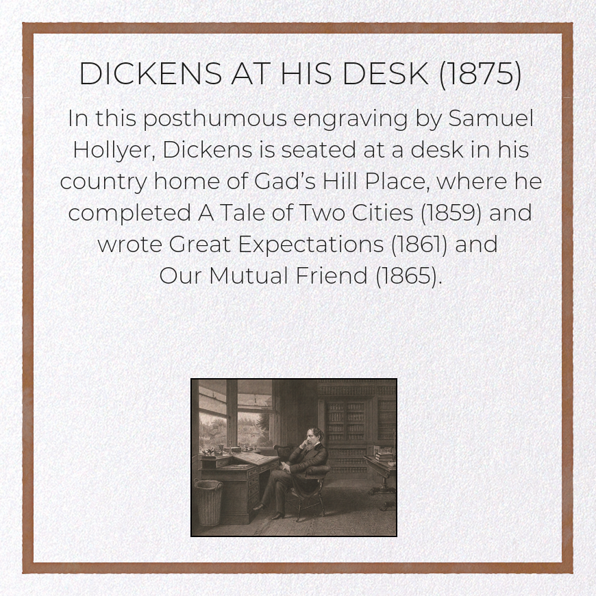 DICKENS AT HIS DESK (1875)