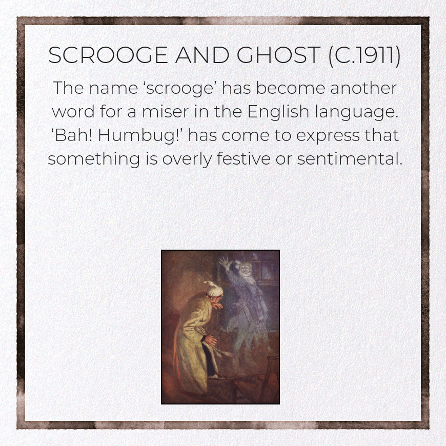 SCROOGE AND GHOST (C.1911)