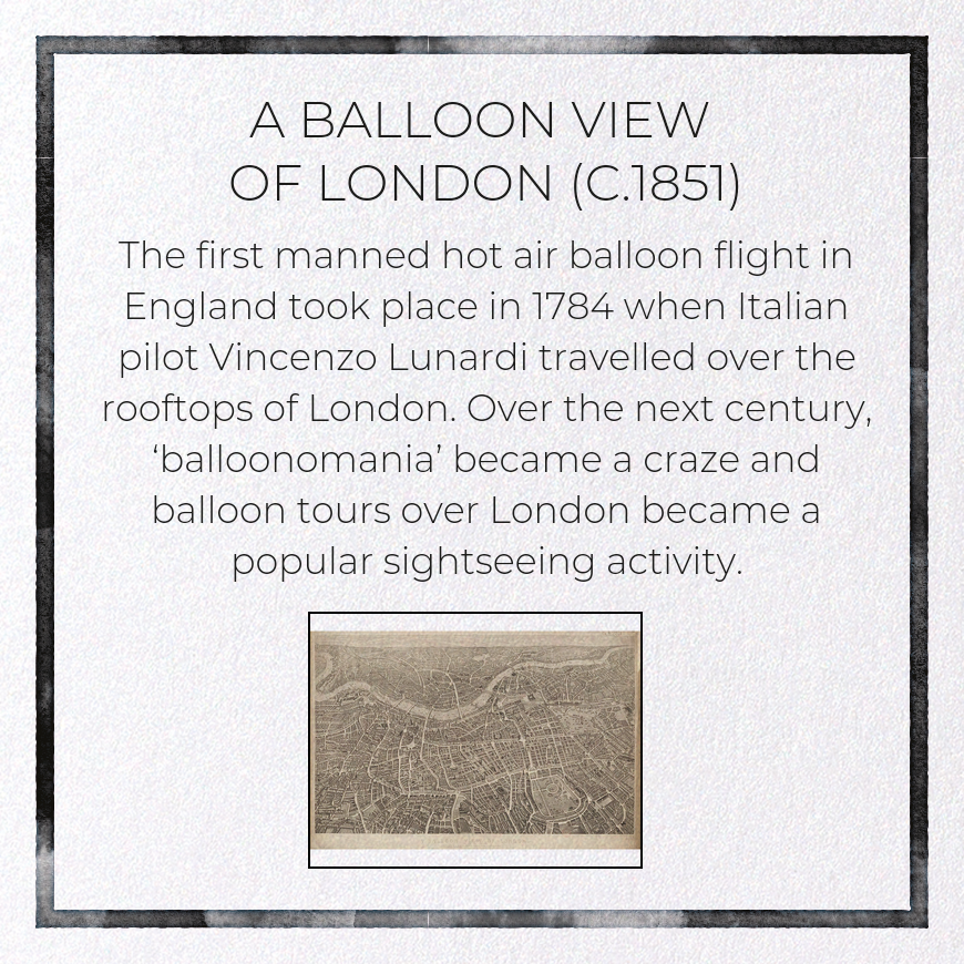 A BALLOON VIEW OF LONDON (C.1851)