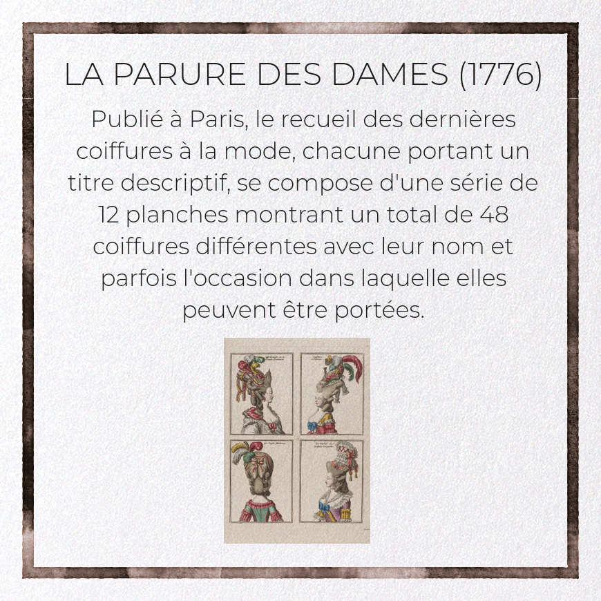 LA PARURE DES DAMES (1776)