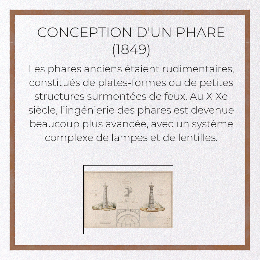 CONCEPTION D'UN PHARE (1849)