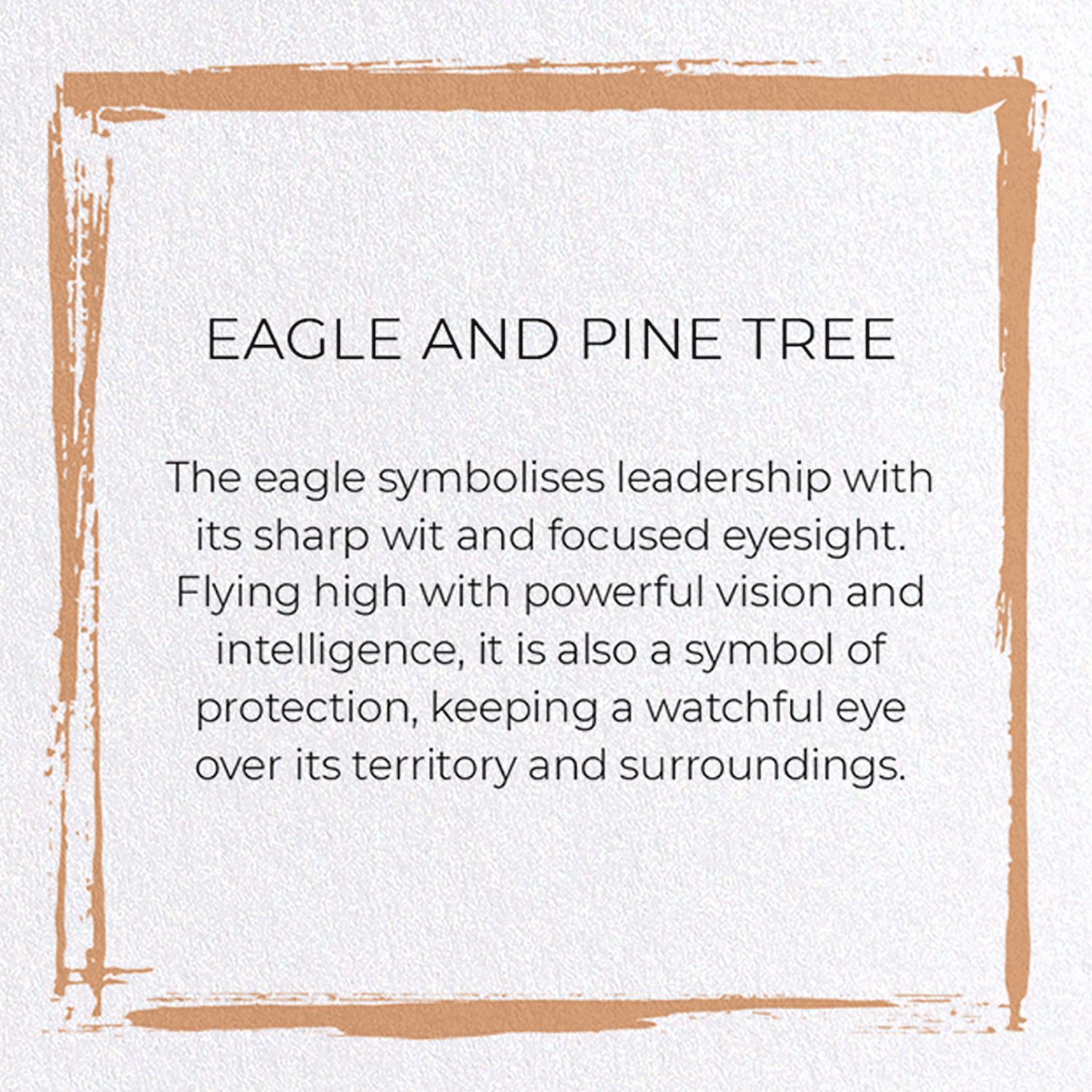 EAGLE AND PINE TREE