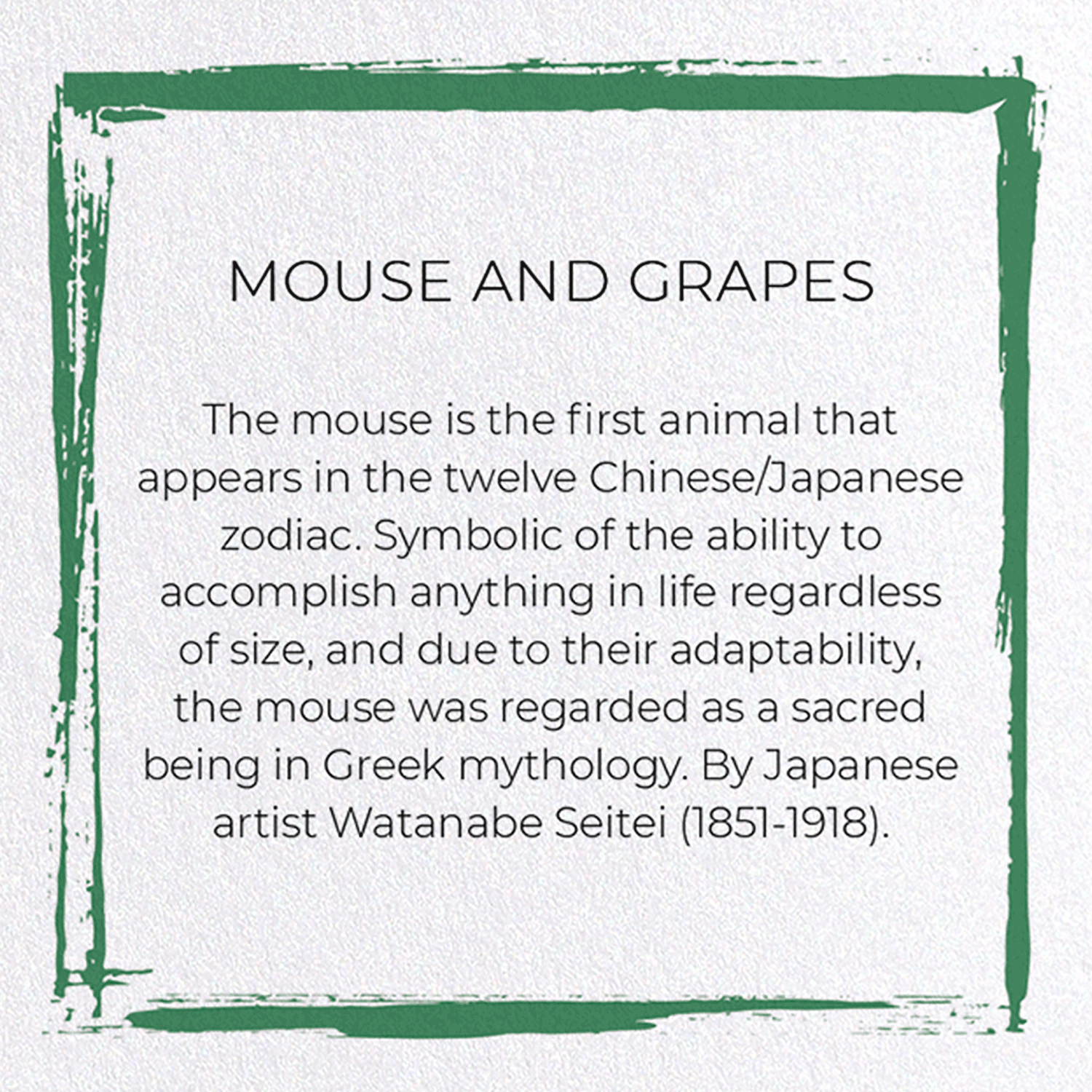 MOUSE AND GRAPES