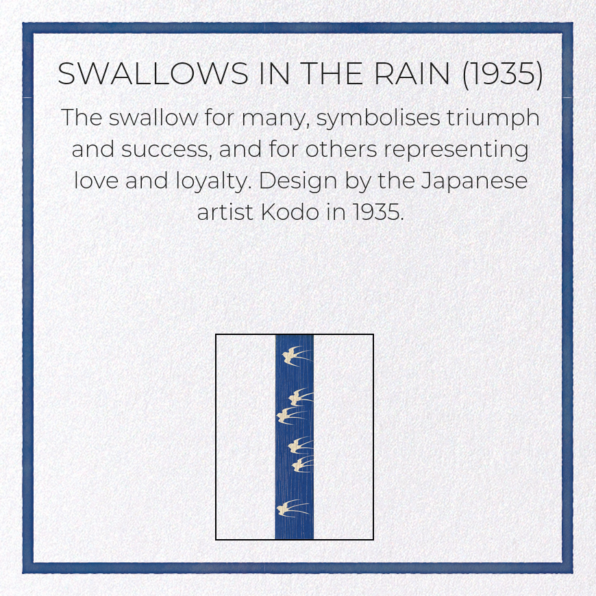 SWALLOWS IN THE RAIN (1935)