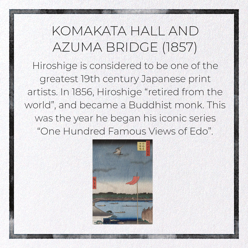 KOMAKATA HALL AND AZUMA BRIDGE (1857)