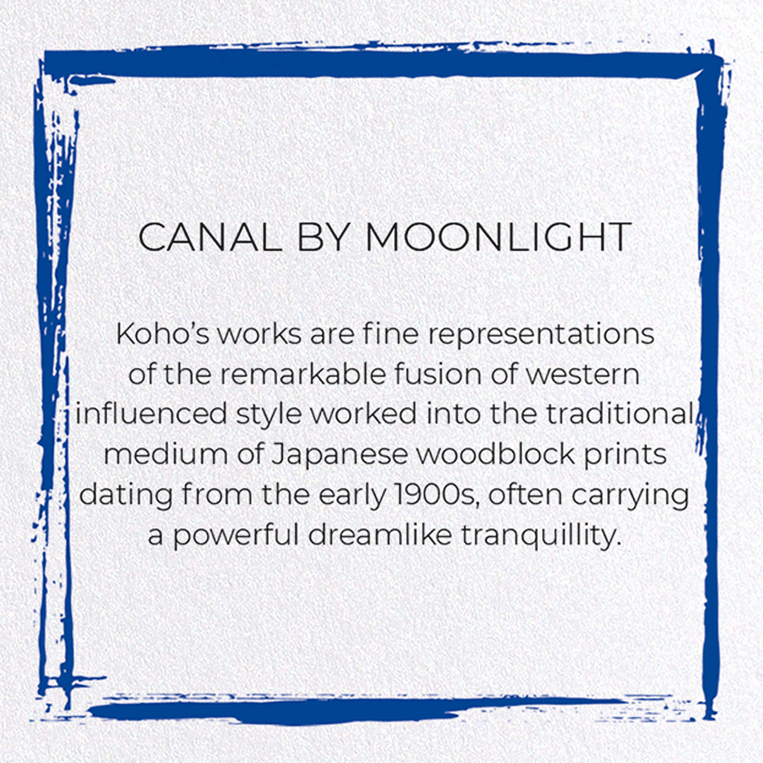 CANAL BY MOONLIGHT