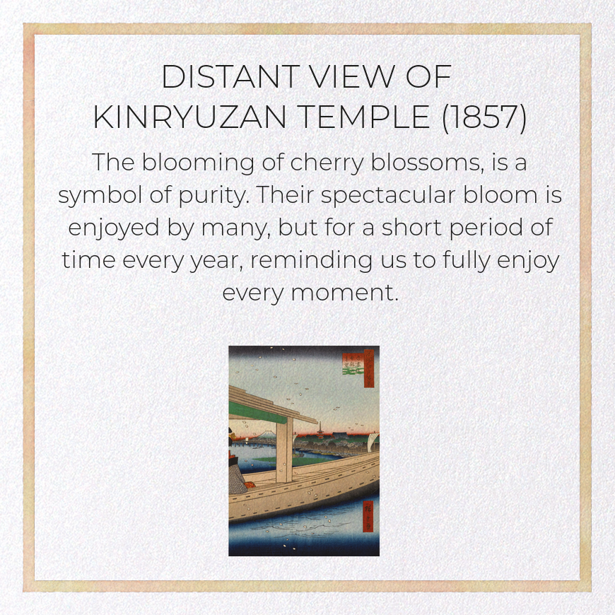 DISTANT VIEW OF KINRYUZAN TEMPLE (1857)