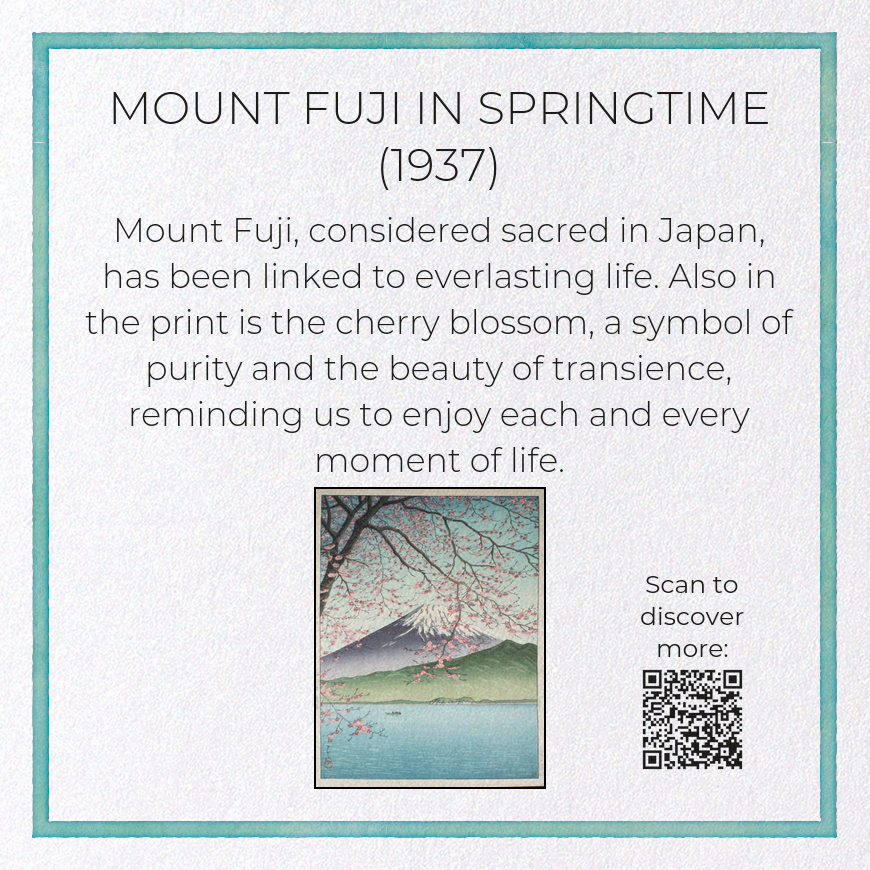 MOUNT FUJI IN SPRINGTIME (1937)
