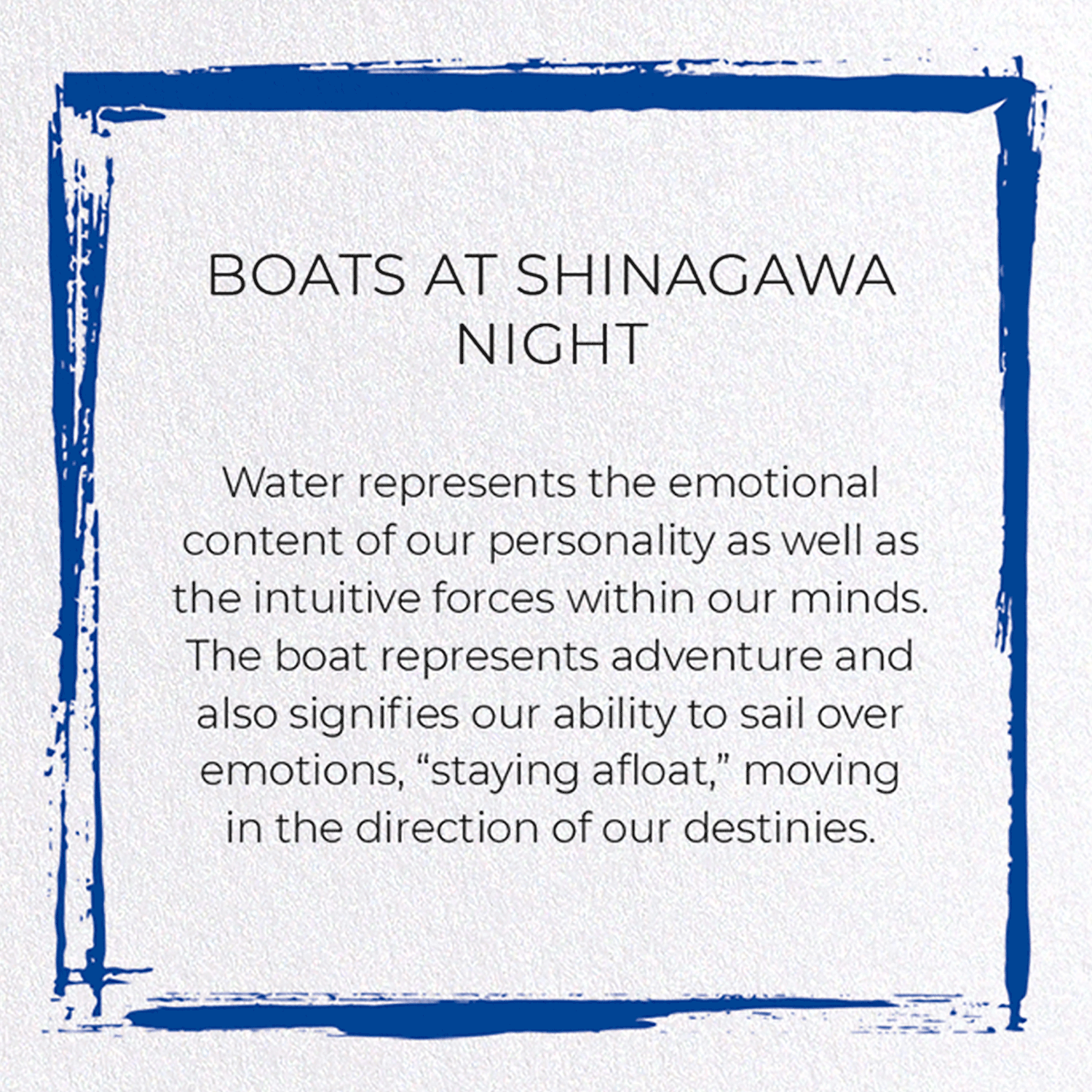 BOATS AT SHINAGAWA NIGHT
