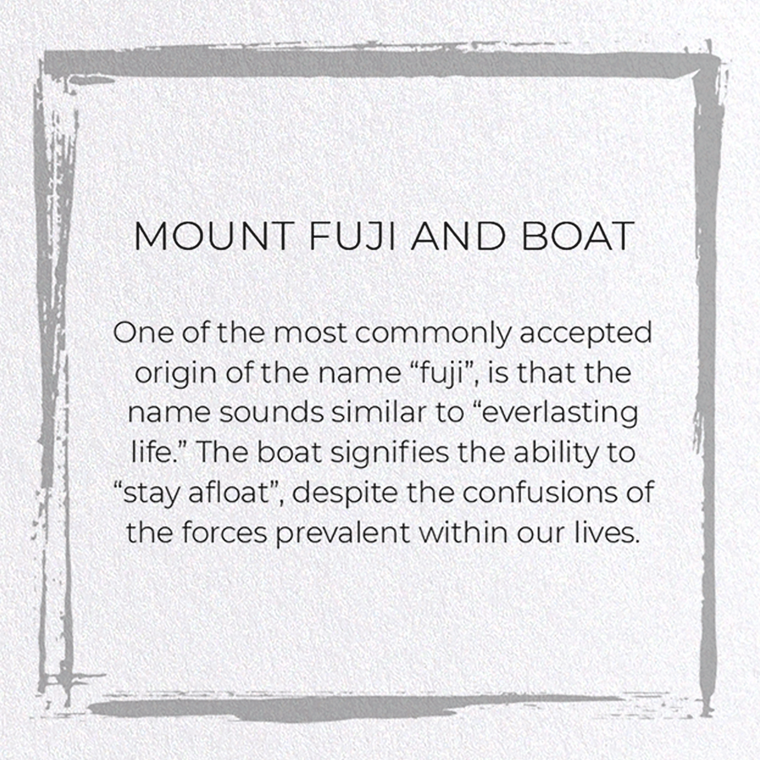 MOUNT FUJI AND BOAT