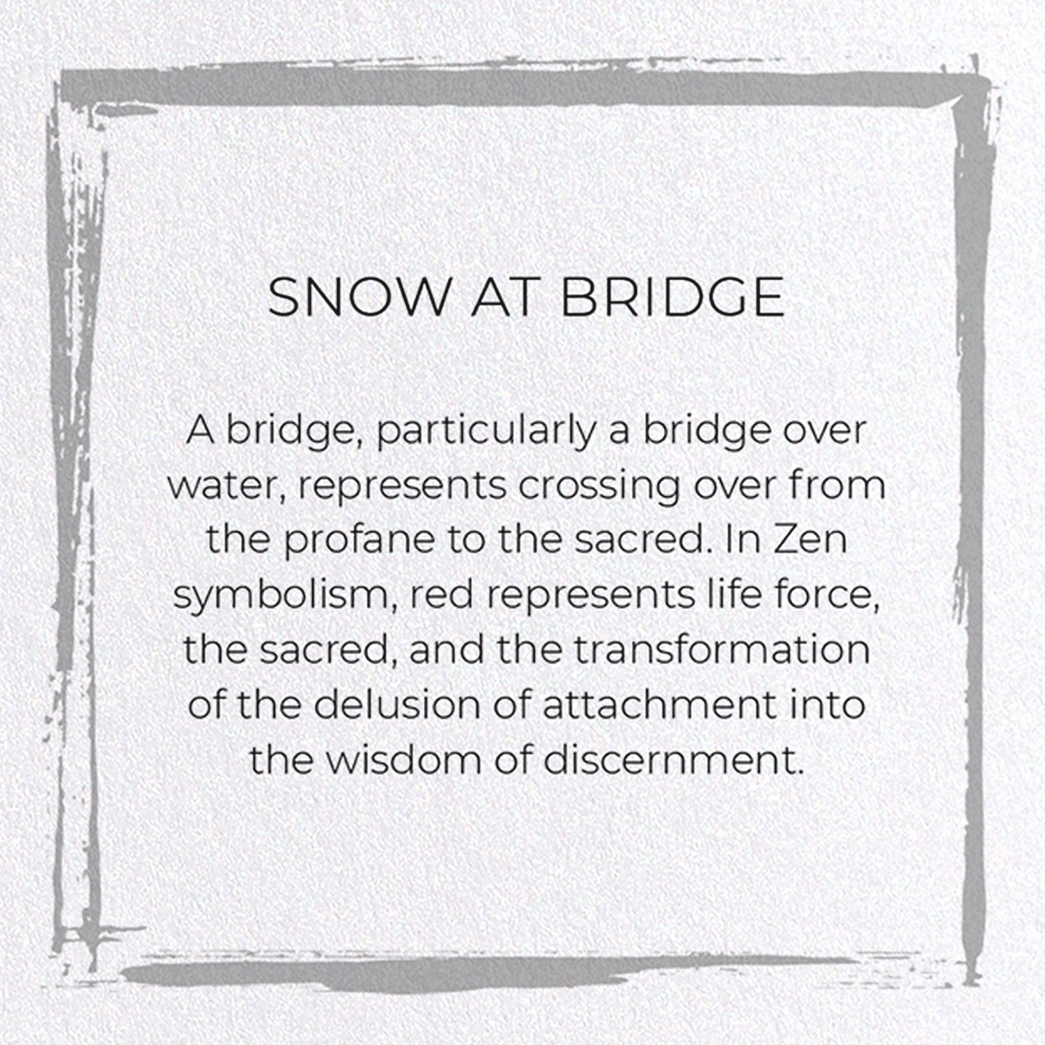 SNOW AT BRIDGE