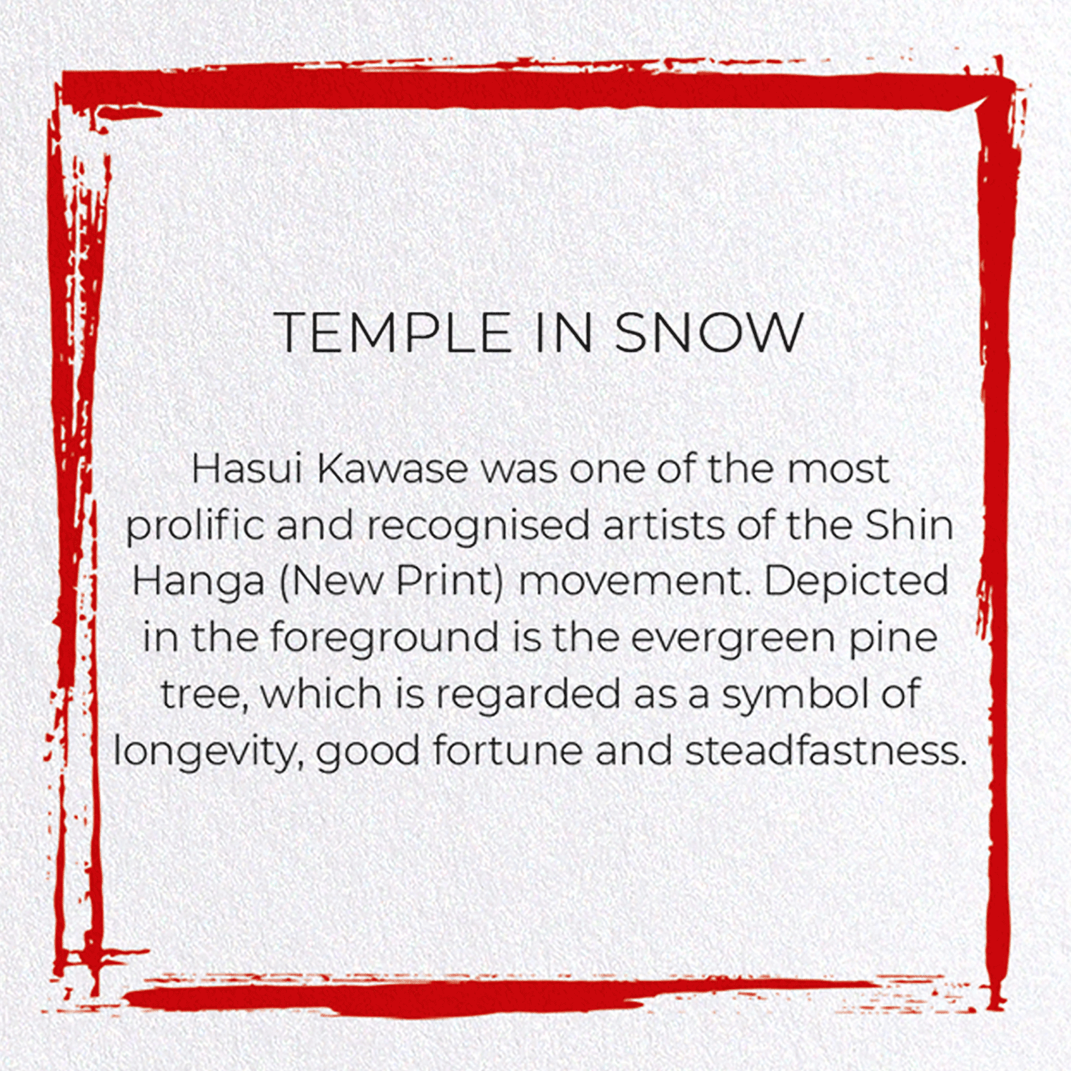 TEMPLE IN SNOW