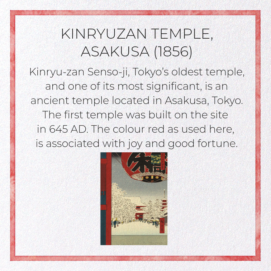 KINRYUZAN TEMPLE, ASAKUSA (1856)