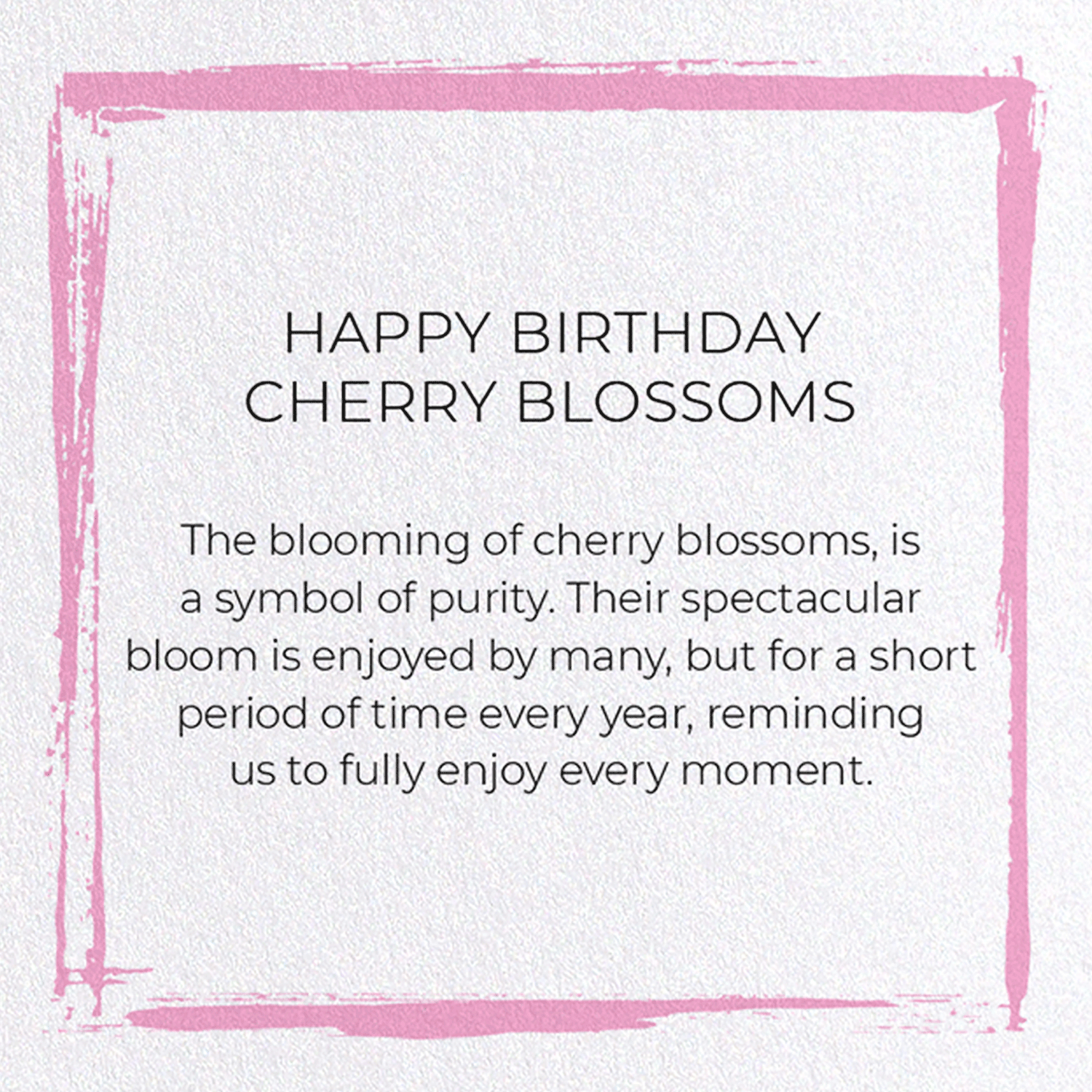 HAPPY BIRTHDAY CHERRY BLOSSOMS