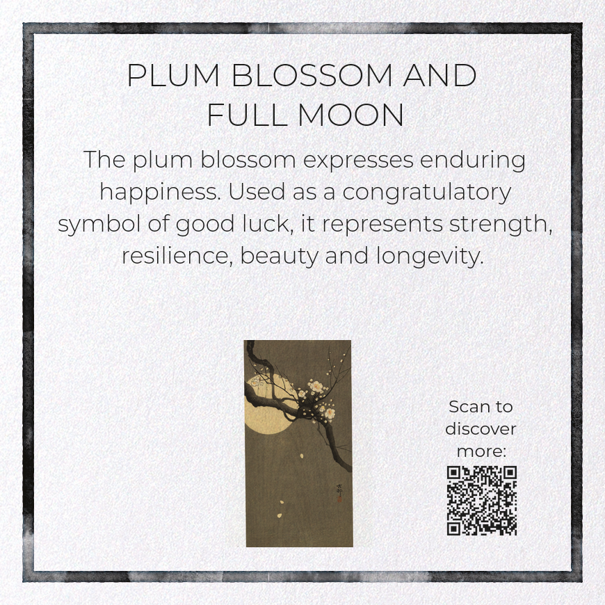 PLUM BLOSSOM AND FULL MOON