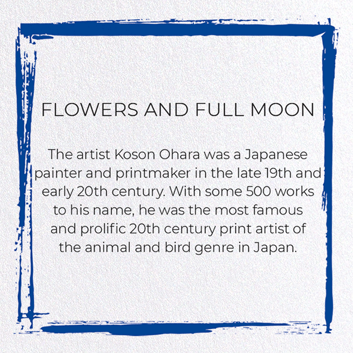 FLOWERS AND FULL MOON