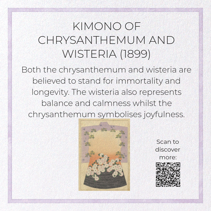 KIMONO OF CHRYSANTHEMUM AND WISTERIA (1899)
