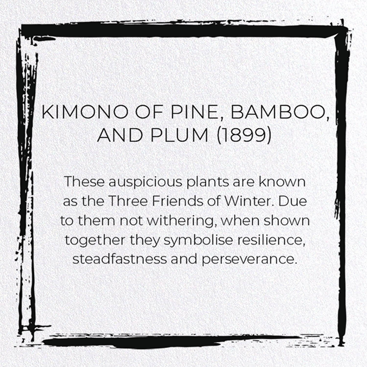 KIMONO OF PINE, BAMBOO, AND PLUM (1899)