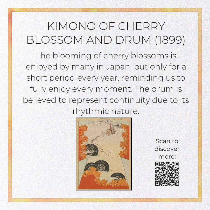 KIMONO OF CHERRY BLOSSOM AND DRUM (1899)