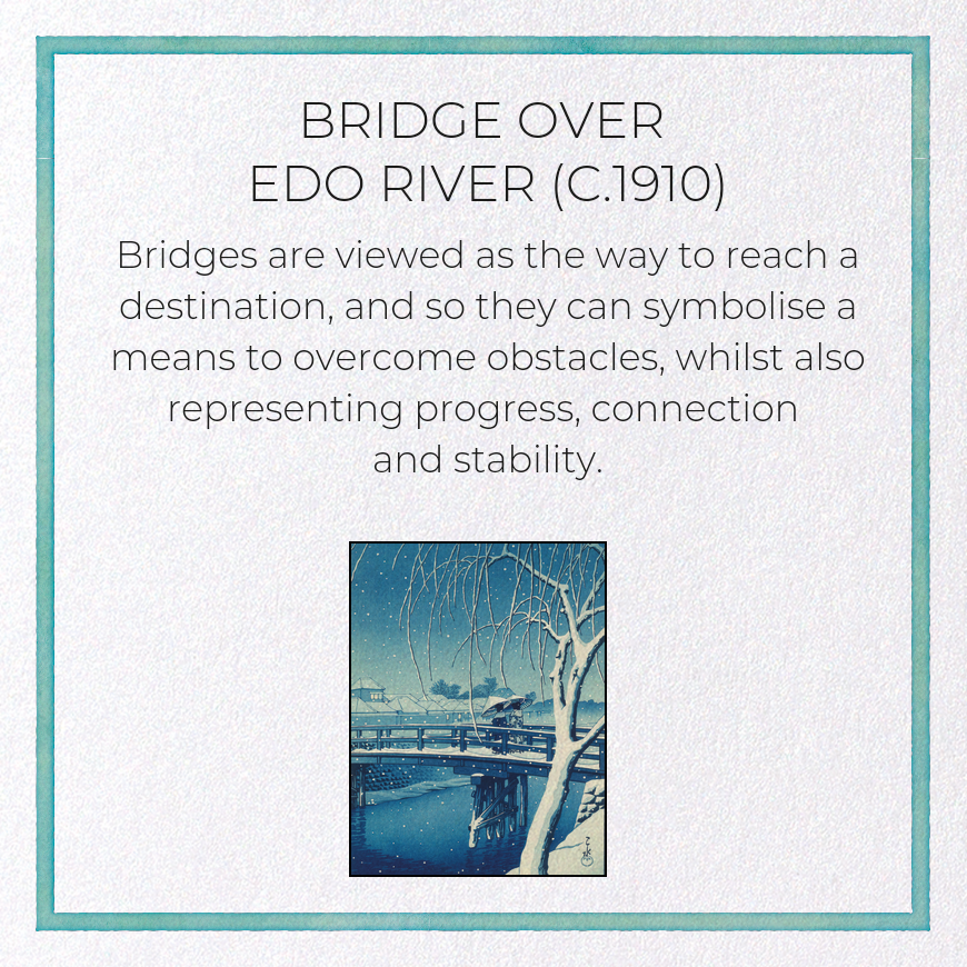 BRIDGE OVER EDO RIVER (C.1910)