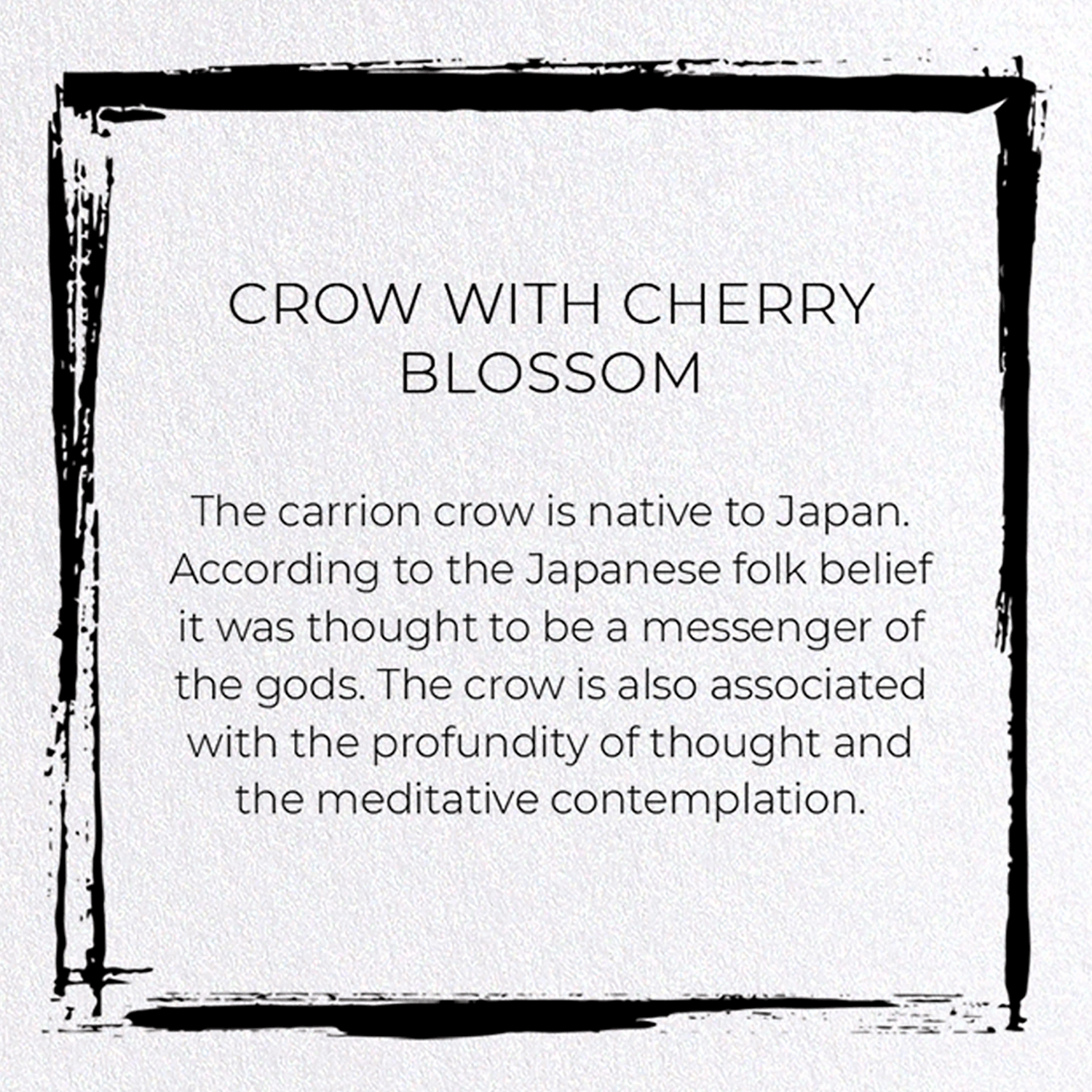 CROW WITH CHERRY BLOSSOM
