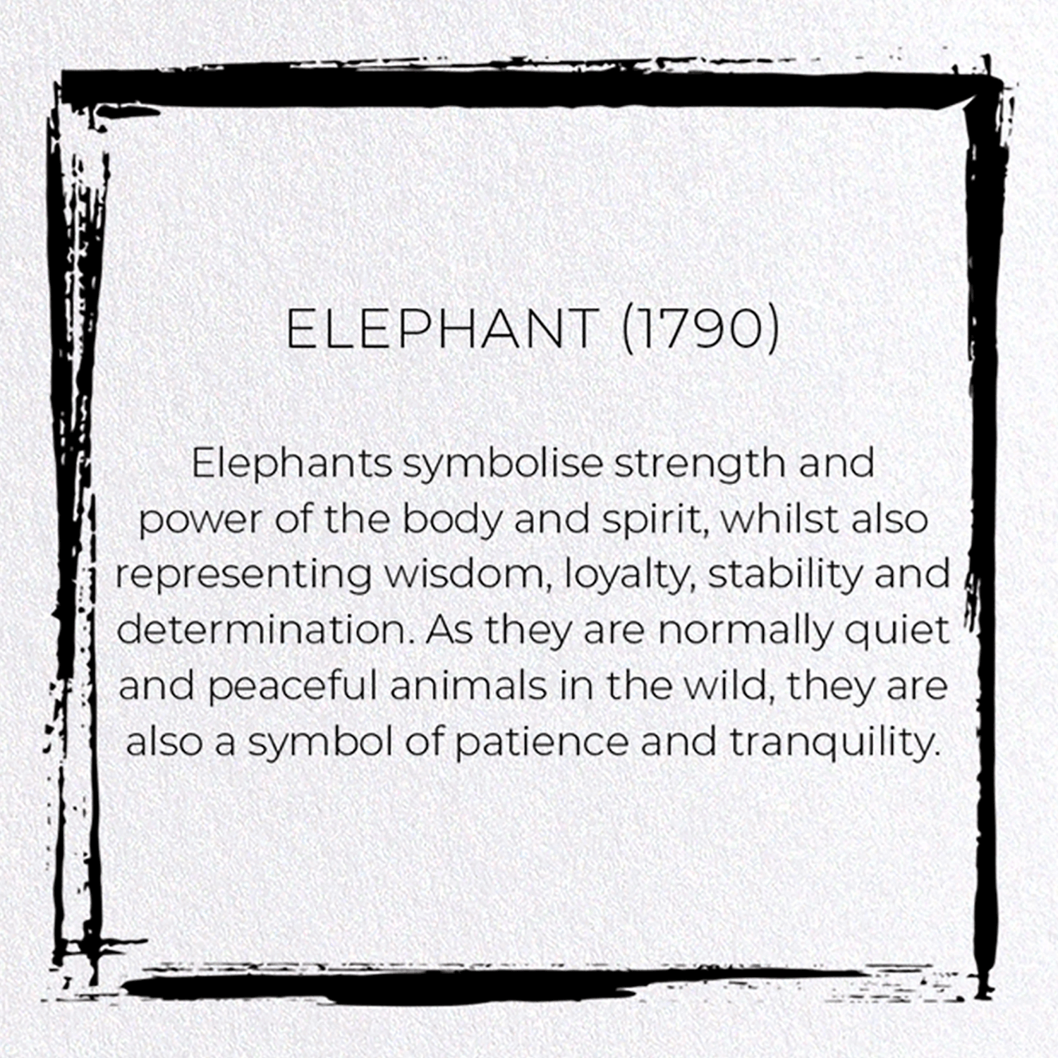 ELEPHANT (1790)