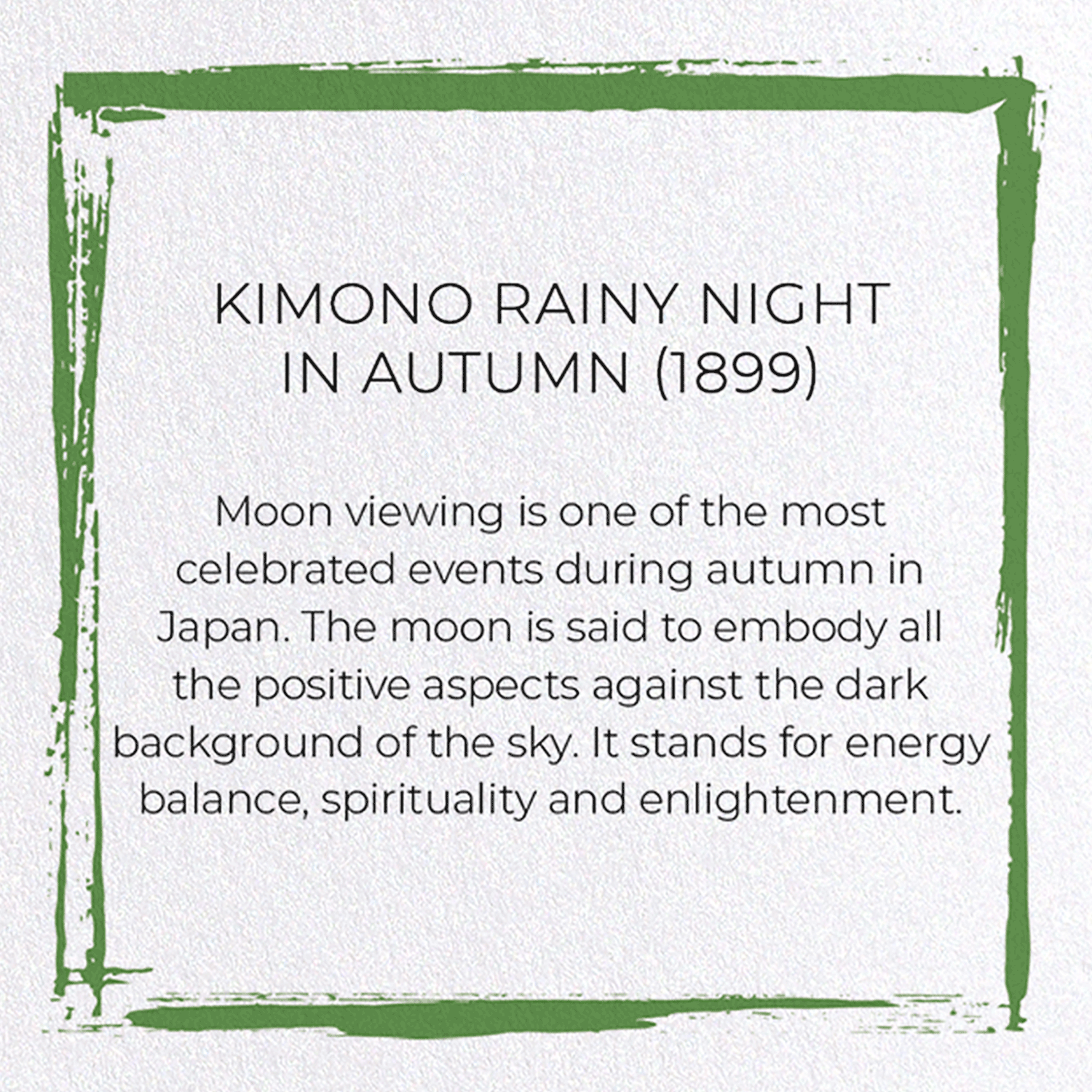 KIMONO RAINY NIGHT IN AUTUMN (1899)