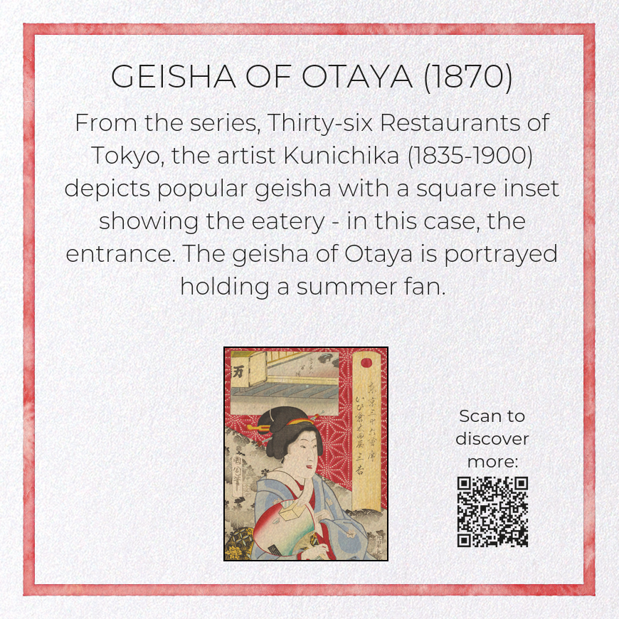 GEISHA OF OTAYA (1870)
