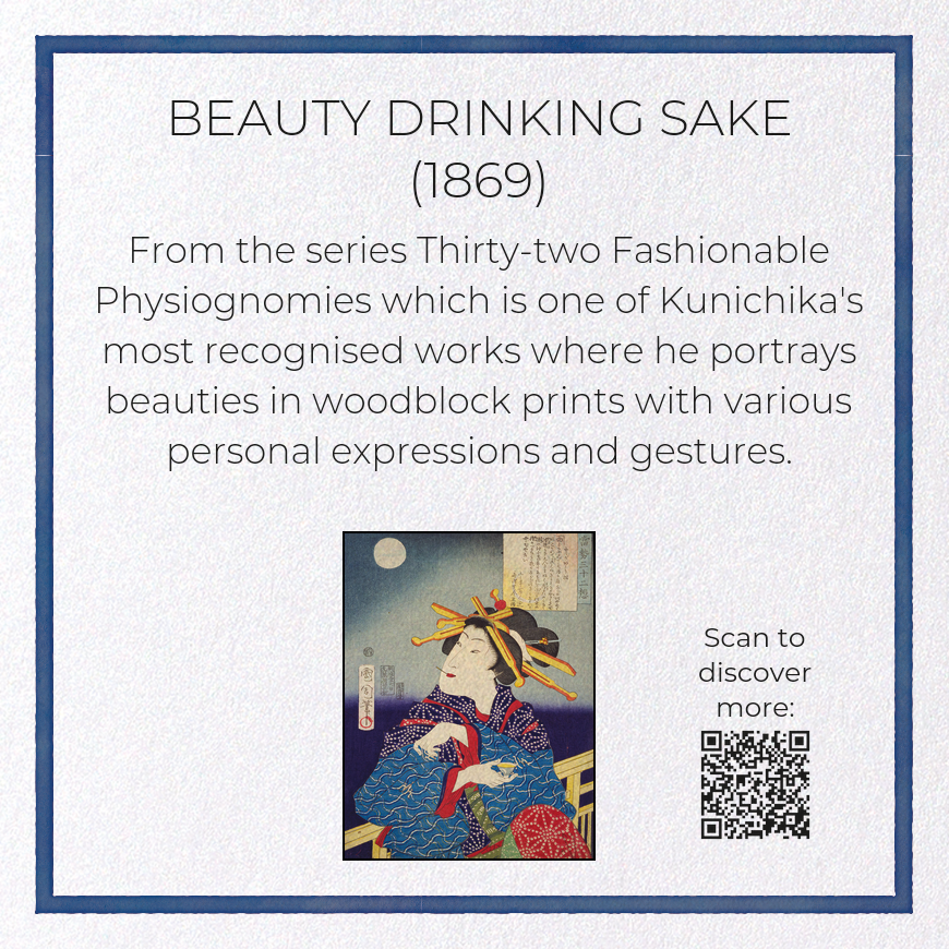 BEAUTY DRINKING SAKE (1869)