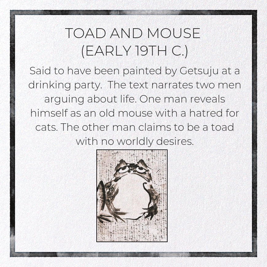 TOAD AND MOUSE (EARLY 19TH C.)