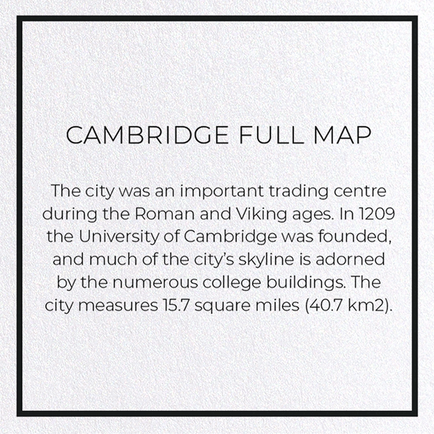 CAMBRIDGE FULL MAP