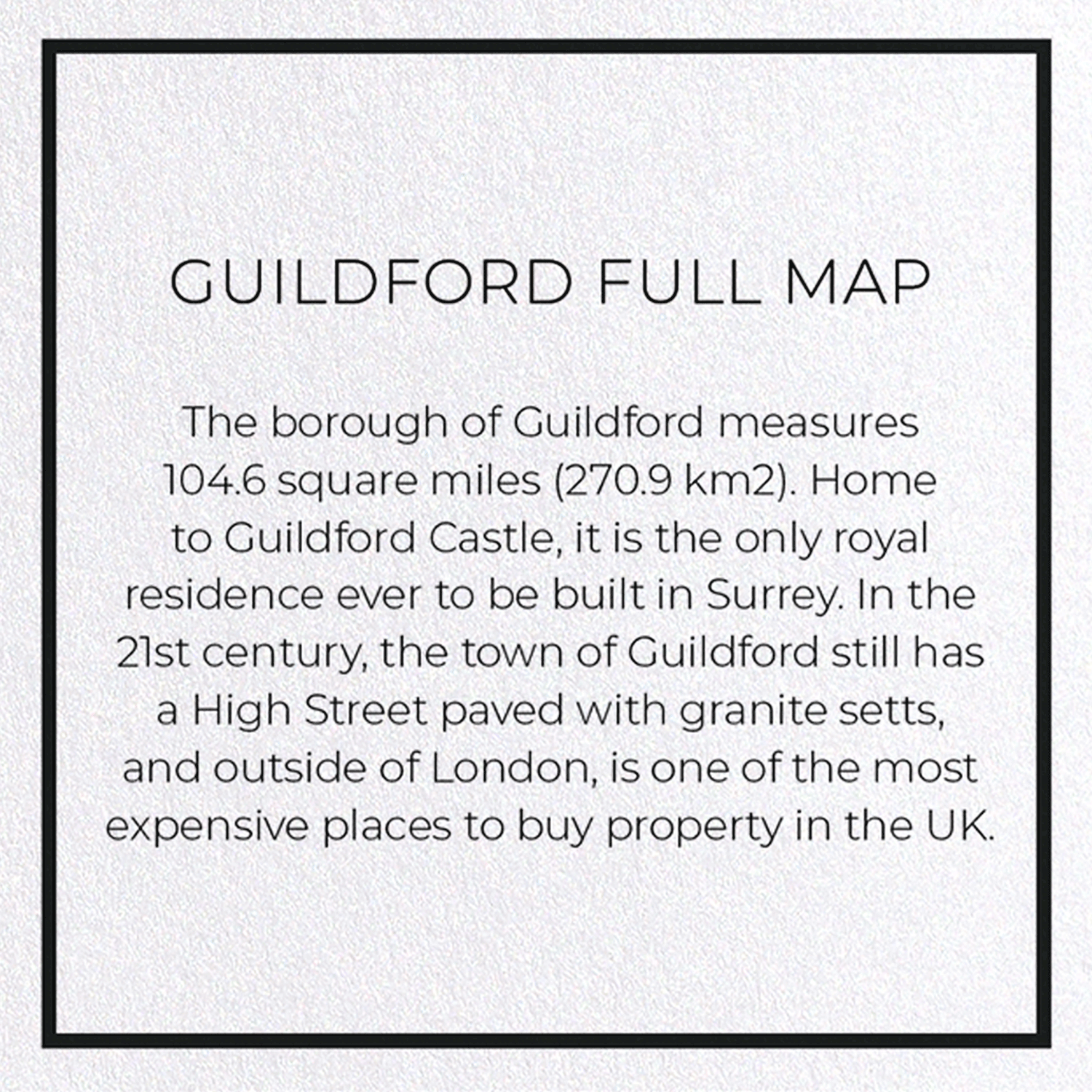 GUILDFORD FULL MAP