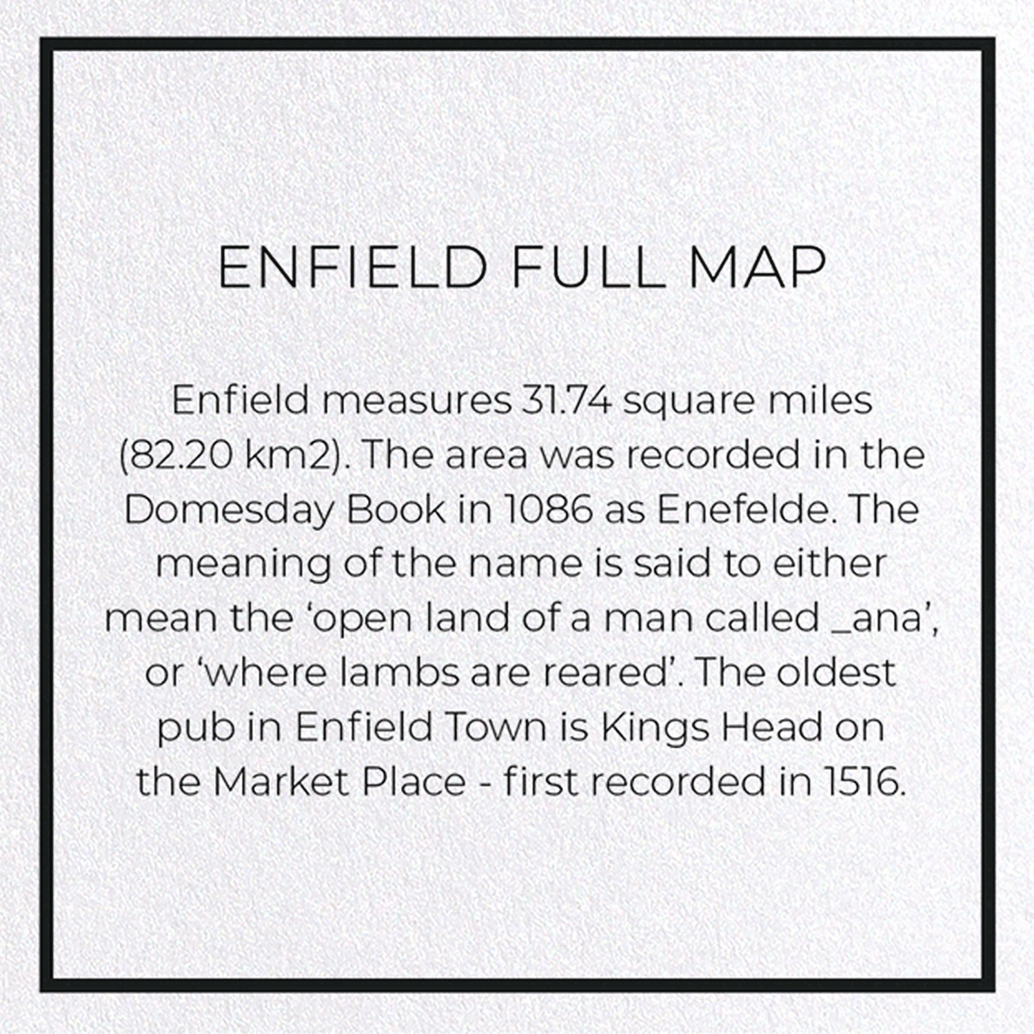 ENFIELD FULL MAP